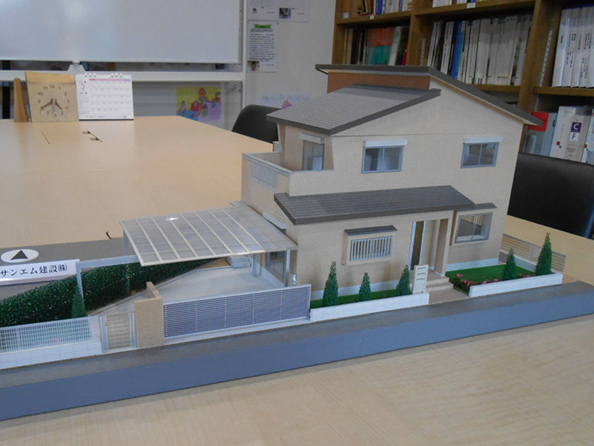 戸建住宅の模型
