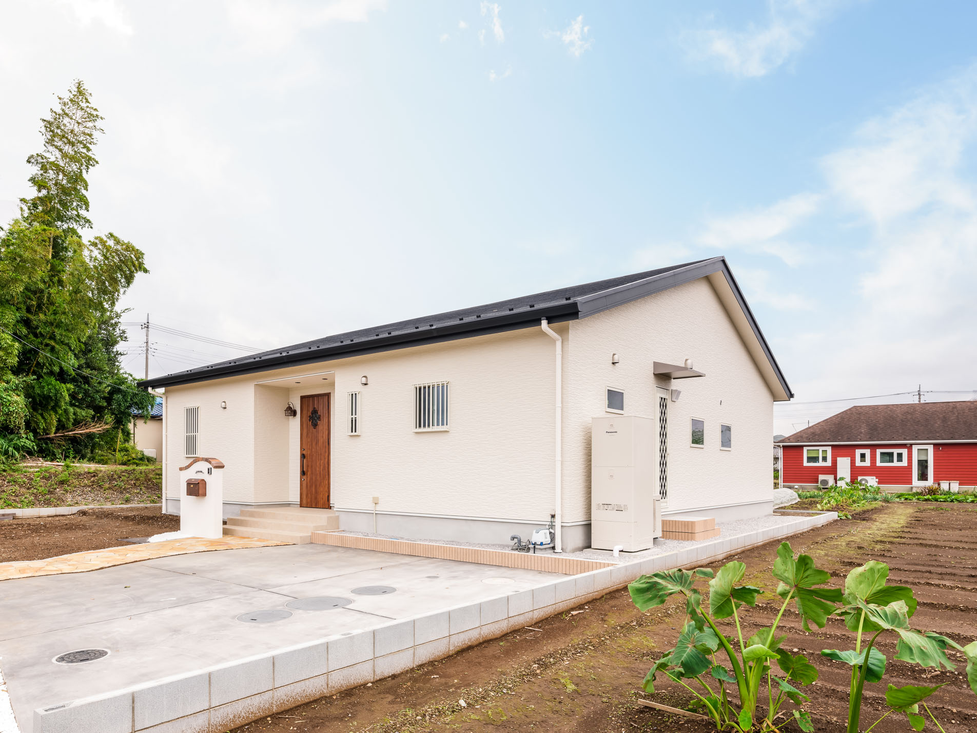 平屋建ての北欧風デザイン住宅 サンエム建設